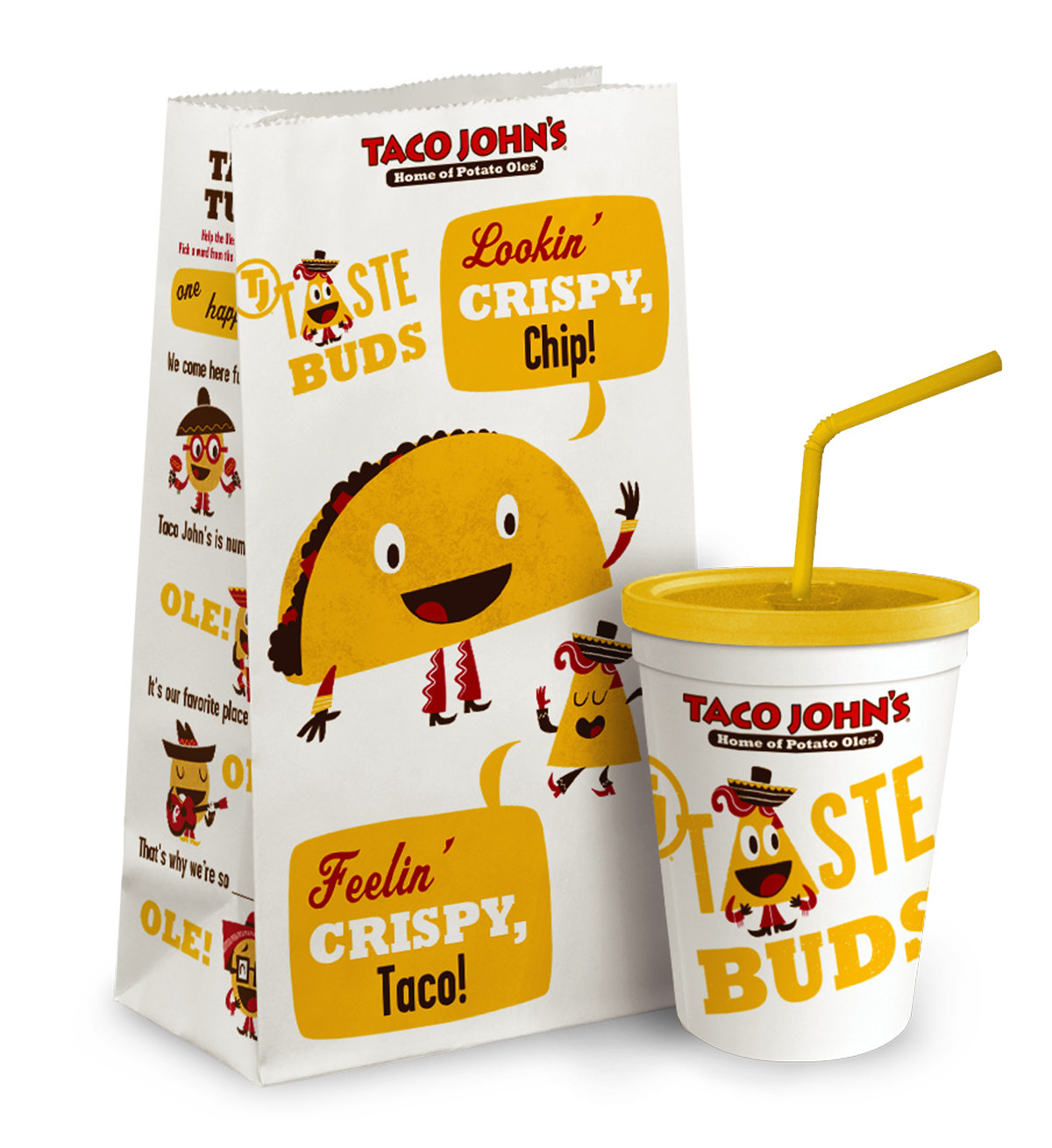 Taco John's - Meal Bag & Cup