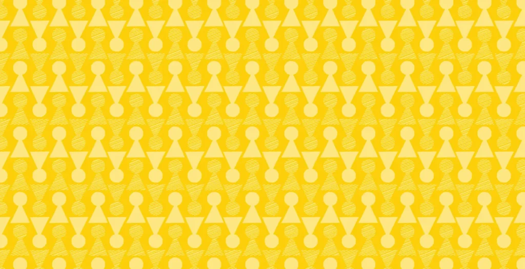 yellow pattern background.