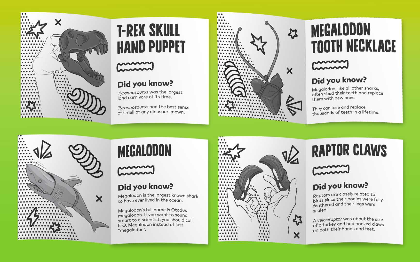 Arby's Kids Smithsonian Insert Cards with Fun Facts