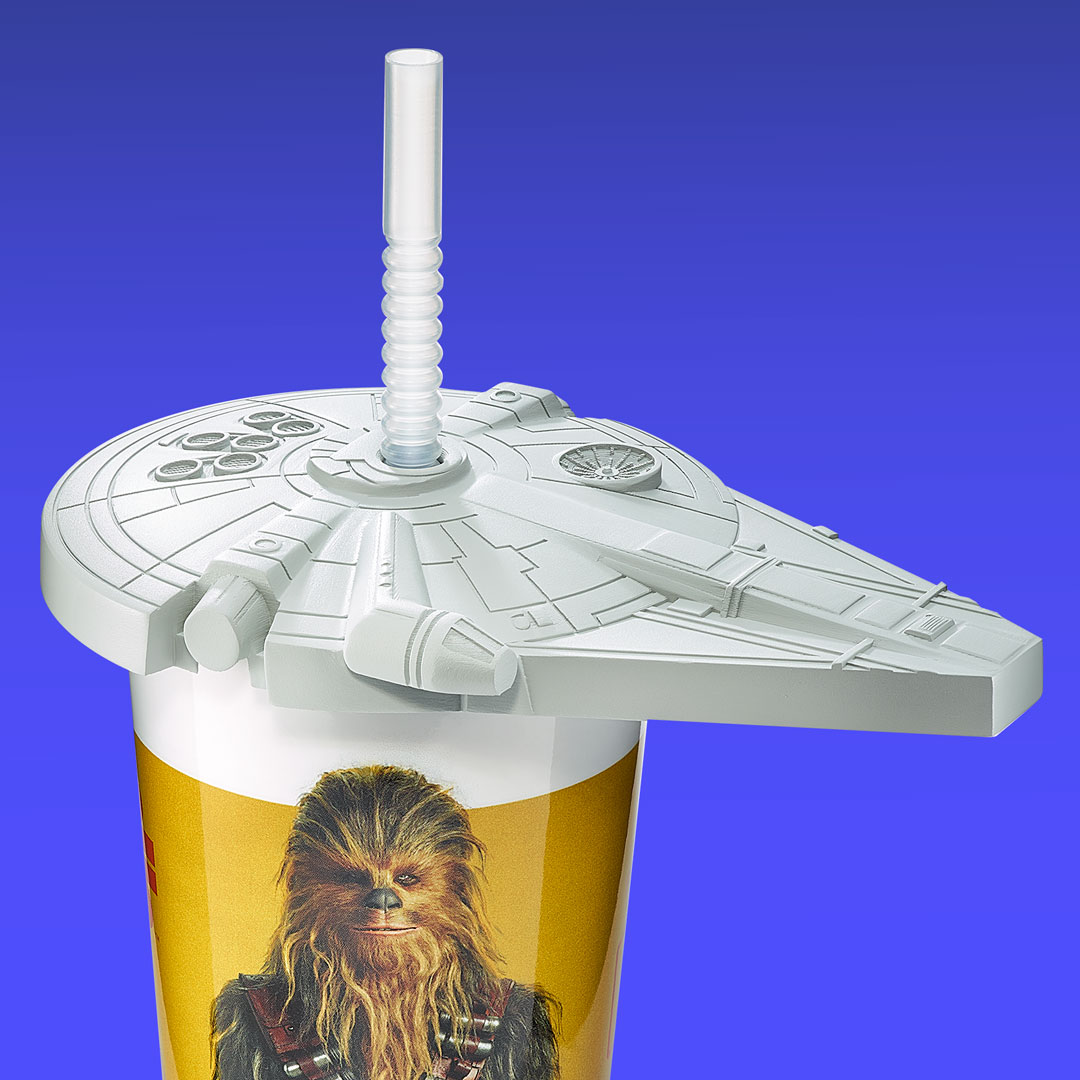 Denny's® <em>Solo: A Star Wars Story™</em> Millennium Falcon lid Chewbacca collector cup