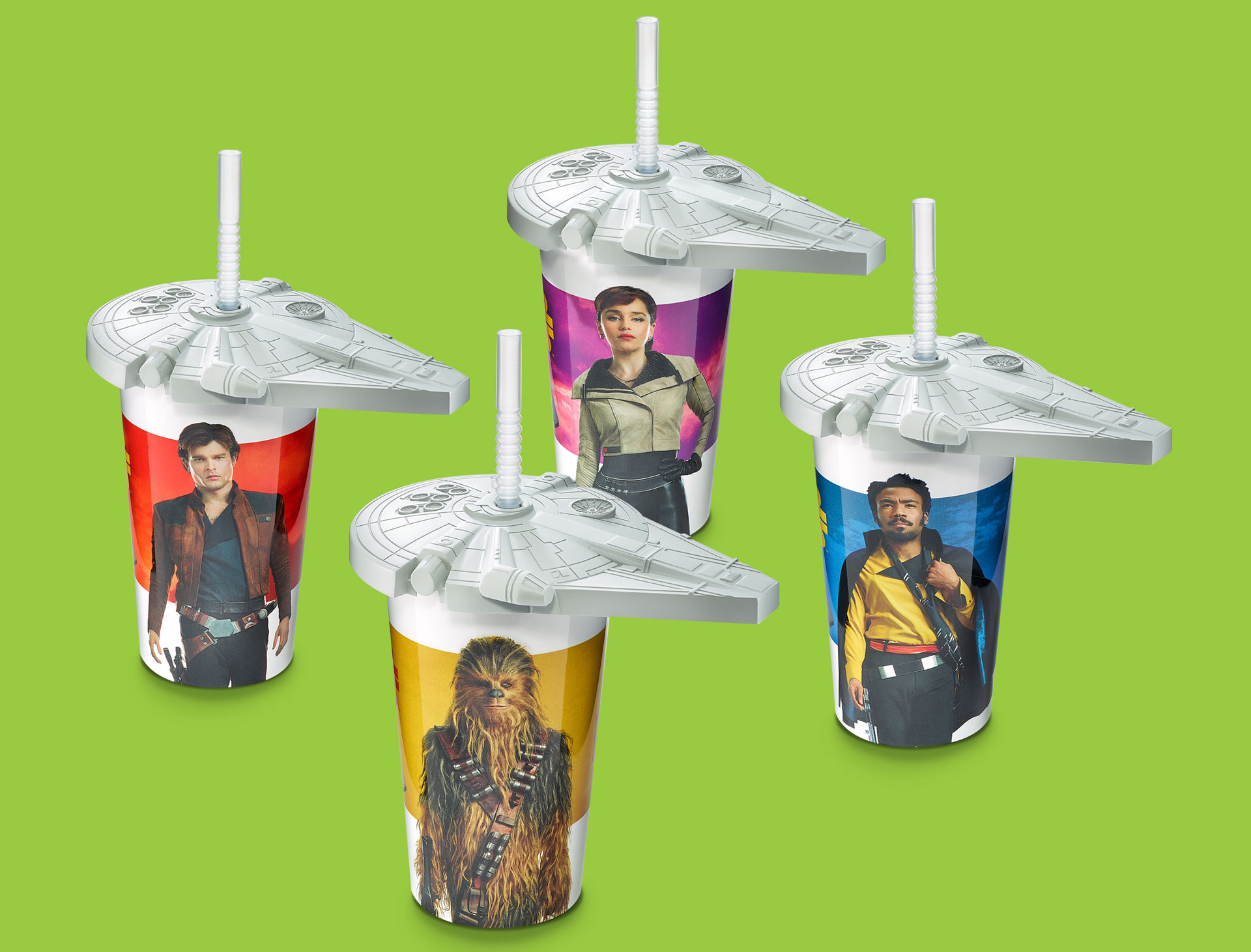 Denny's <em>Solo: A Star Wars Story™</em> Millennium Falcon lid collector cups
