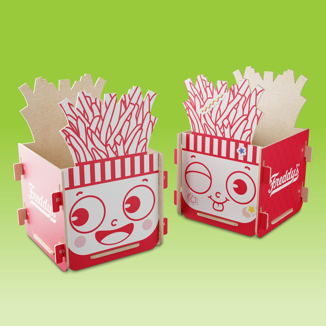 Freddy's FredHead Stuff Stacker 3D Papercraft Boxes