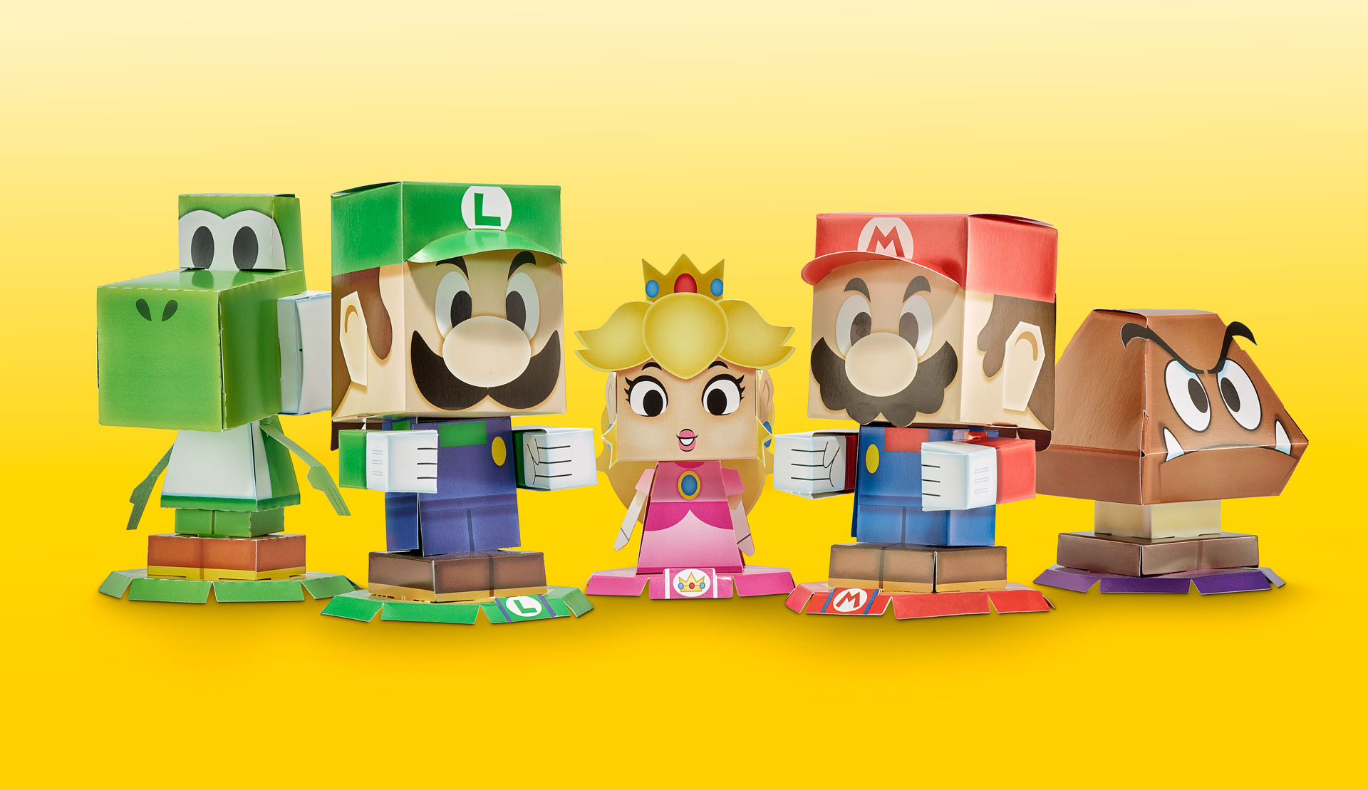 Nintendo Mario & Luigi Paper Jam Papercraft Toys for GameStop